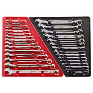 Milwaukee Combination SAE and Metric Wrench Mechanics Tool Set (30-Piece)