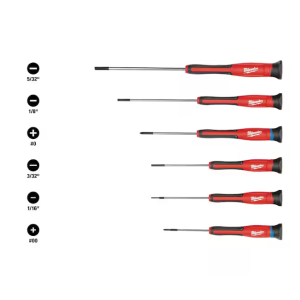 Milwaukee Precision Phillips Screwdriver Set (6-Piece)