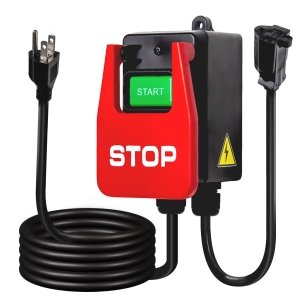 Powertech 120V Paddle Switch, 2HP at 120 Voltage w/5.5 Ft Power Cord, UL Approved, Large Knee Paddle for Power Tools